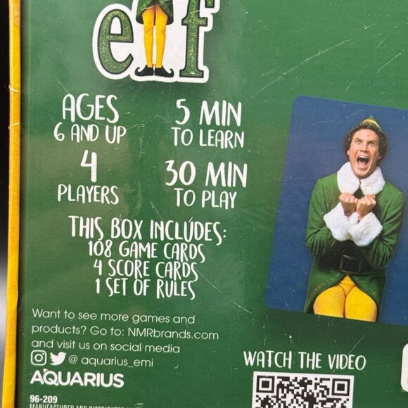 Elf Memory Master Card Game For Ages 6+ By Aquarius NEW SEALED - Picture 3 of 6